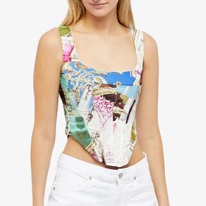 Miaou Campbell baroque-print corset